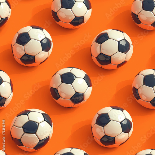 soccer Pattern Tile for seamless backgrounds and for filling surfaces  ai generated