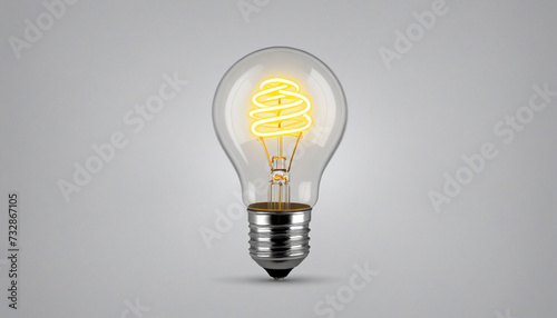 Colorful illuminated lightbulb representing creativity and innovative thinking
