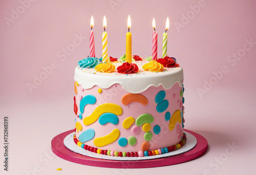 Vibrant Cake for Birthday Party Festivities