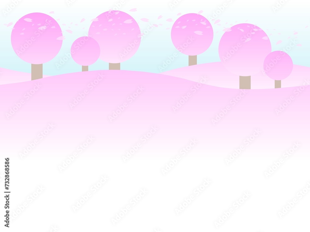 桜の背景　A