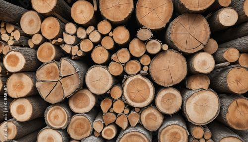 Bundle of firewood for a fireplace, stove, or campfire, cut out