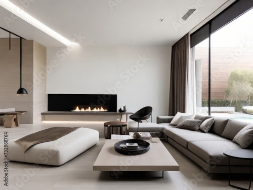 Modern living room with sofa © Mell25