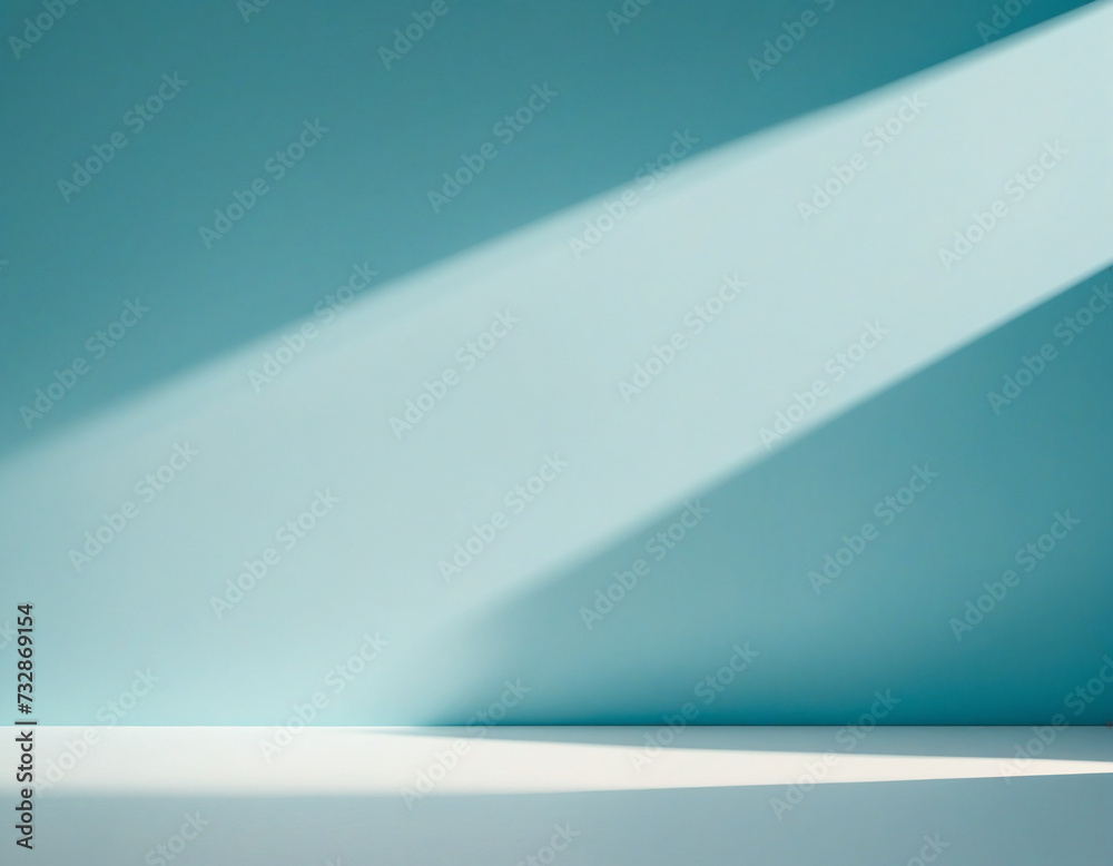 Sleek abstract blue backdrop with shadow and luminosity, perfect for showcasing natural and organic cosmetic products on an online store. Sleek abstract blue backdrop with shadow and luminosity, perfect for showcasing natural and organic cosmetic products on an online store.