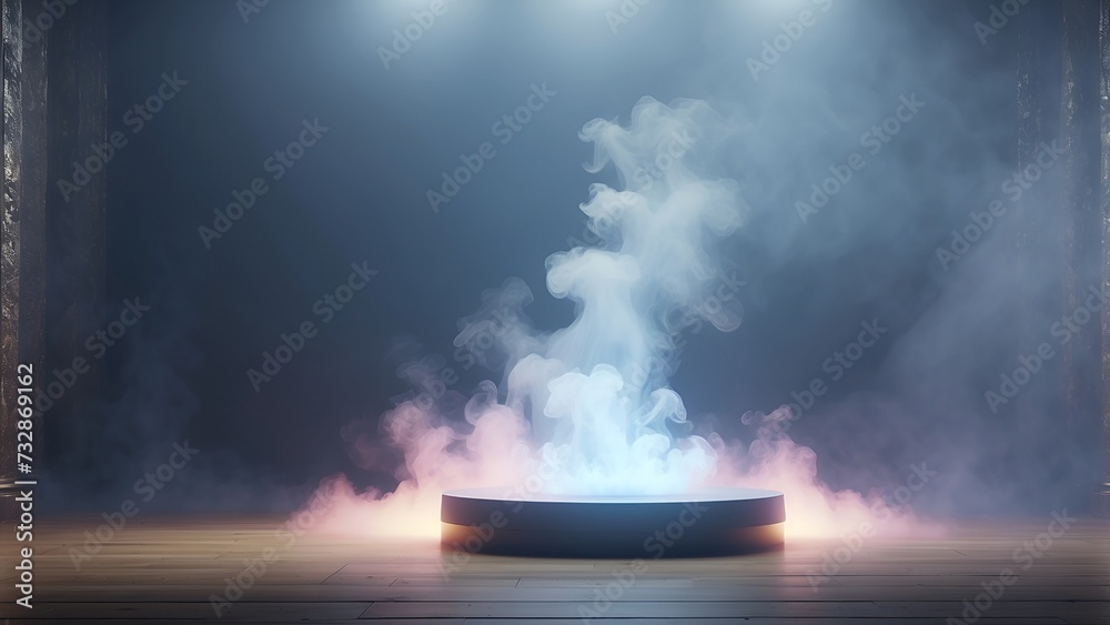Digitally Generated Image of Foggy Enigma. Crafting Indoor Smoke Mist