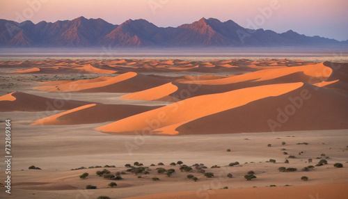 Spectacular African Landscape in Namibia With Generative Technology