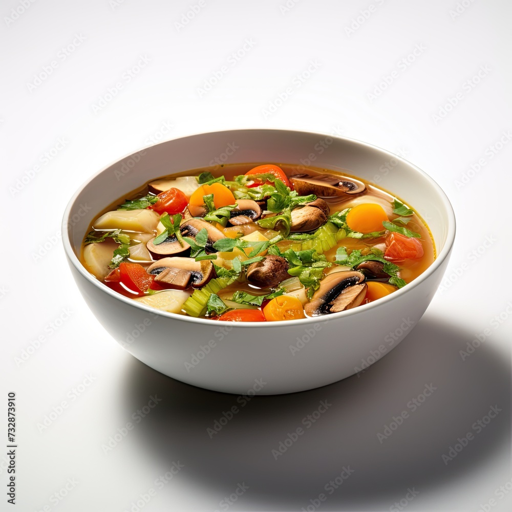vegetables soup closeup