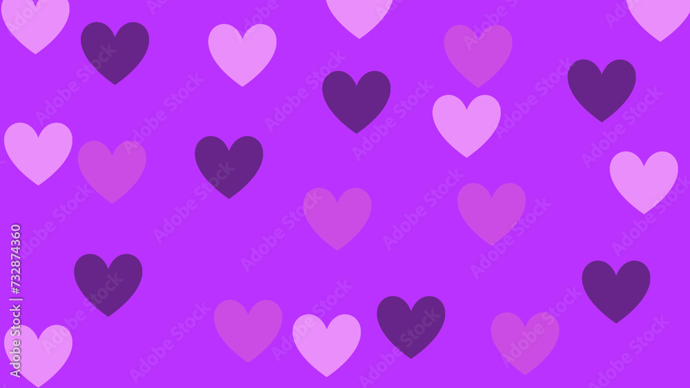 Simple minimal backdrop of heart shape with copy space. Valentines day concept background
