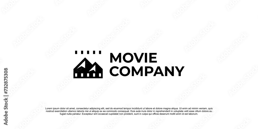 film logo with mountain