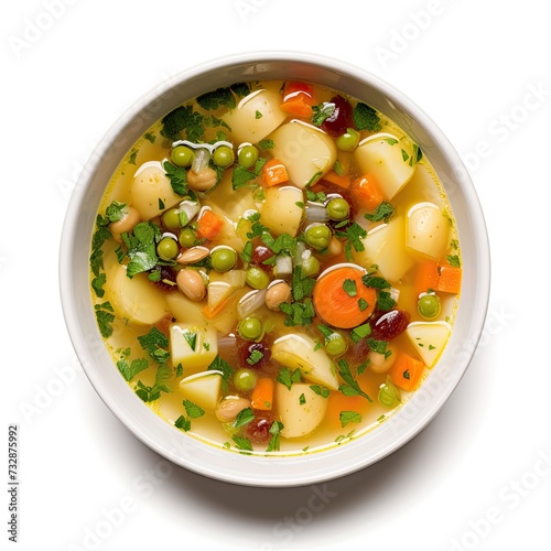 vegetables soup closeup