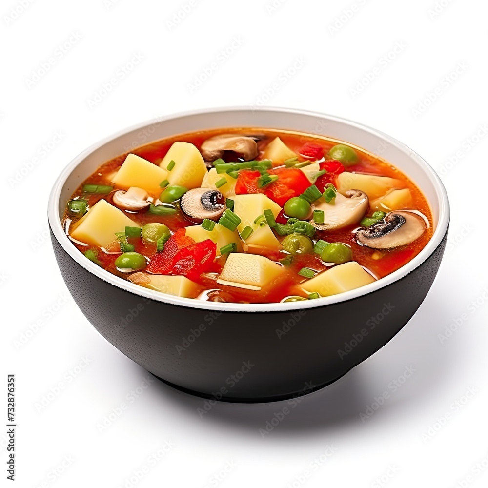 vegetables soup closeup vegetables soup closeup