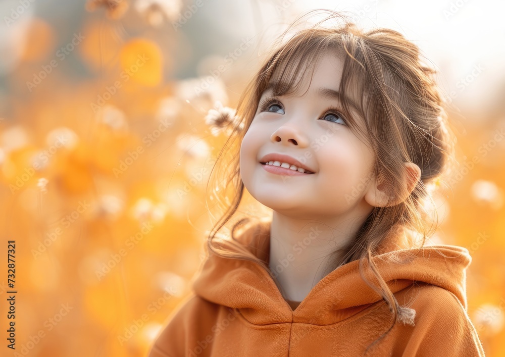 little caucasian girl with colorful sweatshirt in professional colorful photo studio background little caucasian girl with colorful sweatshirt in professional colorful photo studio background