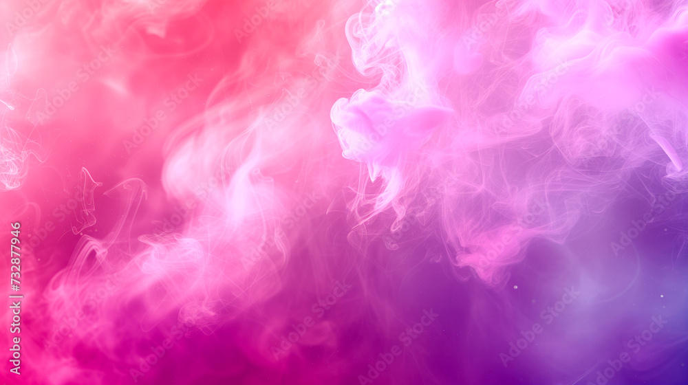 Pink-purple aura - psychedelic background smoke - pink clouds.