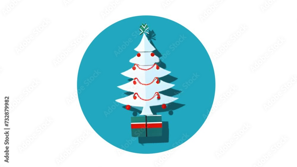 Christmas Tree Icon of nice animated for your videos easy to use with Transparent Background Christmas Tree Icon of nice animated for your videos easy to use with Transparent Background