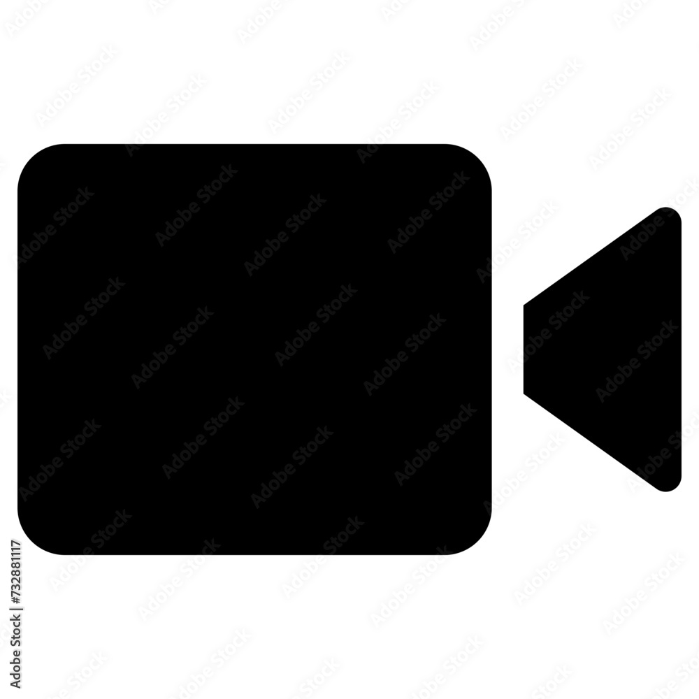 video icon, simple vector design