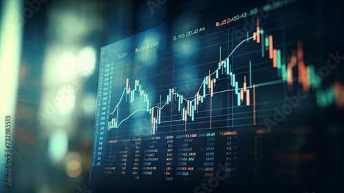 Financial accounting of profit summary graphs analysis. The business plan at the meeting and analyze financial numbers to view the performance of the company in stock market exchange.
