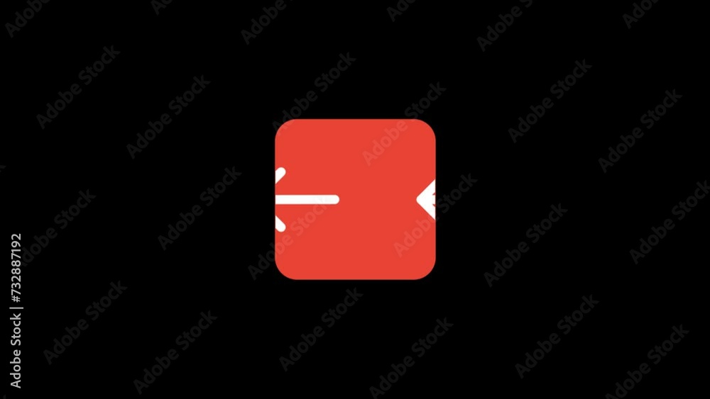 Back Arrow Animation with transparent background Back Arrow Animation with transparent background