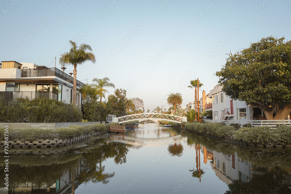summer in Venice Canals, Los Angeles, California
