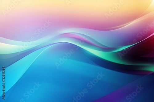  Abstract Blue Purple glowing background, created by ai generated