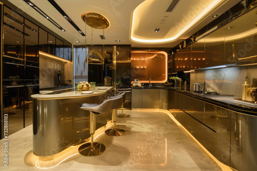 Modern luxury kitchen interior design