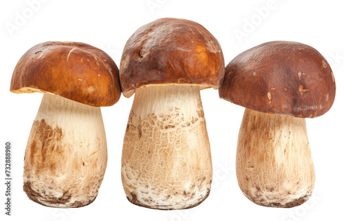 Three ceps isolated on transparent background photo