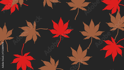 Minimal maple leave backdrop with copyspace. Simple autumn leaf background