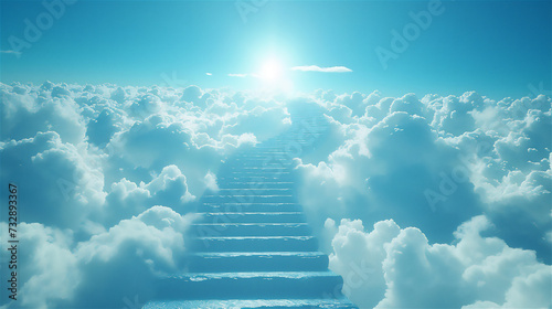 空まで続く階段