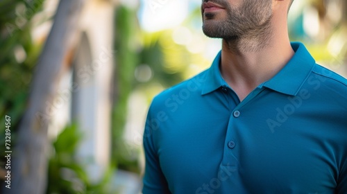 modern polo shirt in a bold solid color, perfect for adding a pop of color to your wardrobe