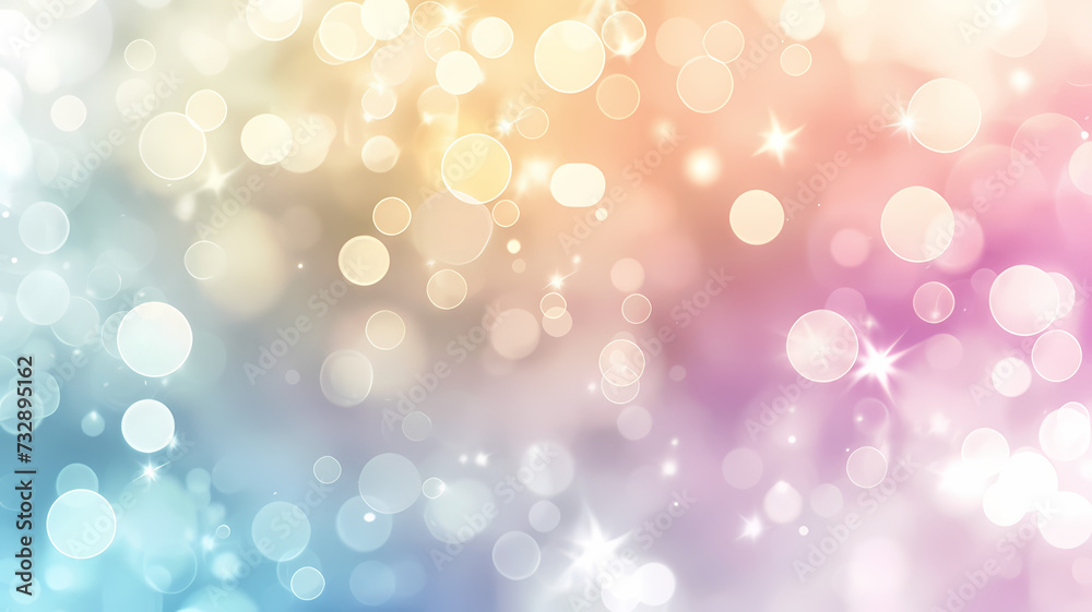 Pastel Soft Color Streaks on Abstract Canvas With Bokeh Lights Pastel Soft Color Streaks on Abstract Canvas With Bokeh Lights