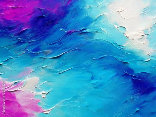 Abstract background with waves blue, white and violet