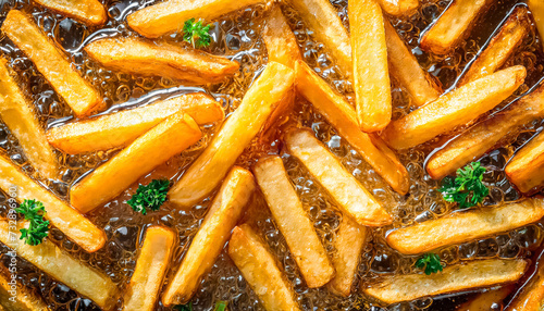 food background of heap french fries, for french fries sellers, for retailer, fattening concept, fast food snack.