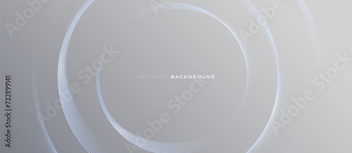 Abstract background with blue geometric circle lines. Modern minimal trendy shiny lines pattern. Vector illustration