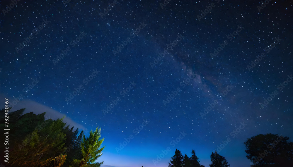 Fototapeta premium Stars, Night Sky, Astronomy, Celestial, Space, Universe, Galaxy, Constellation, Starry, Cosmic, Sky, Nighttime, Stellar, Astronomical, Natural, AI Generated