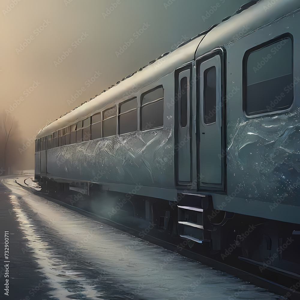 Fototapeta premium Train in Norway