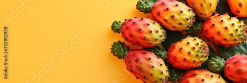 Prickly pear from southwestern desert cactus. tuna (fruit), sabra, sabbar, nopal (pads, plural nopales) from the Nahuatl word nōpalli, nostle (fruit) from the Nahuatl word nōchtli, and paddle cactus.  photo