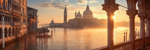 Venice, Italy Urban city concept with skyline