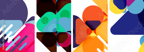 Geometric elements abstract backgrounds for wallpaper, business card, cover, poster, banner, brochure, header, website