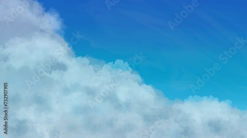 blue sky with clouds