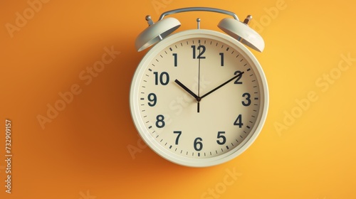 A classroom clock ticking away the minutes