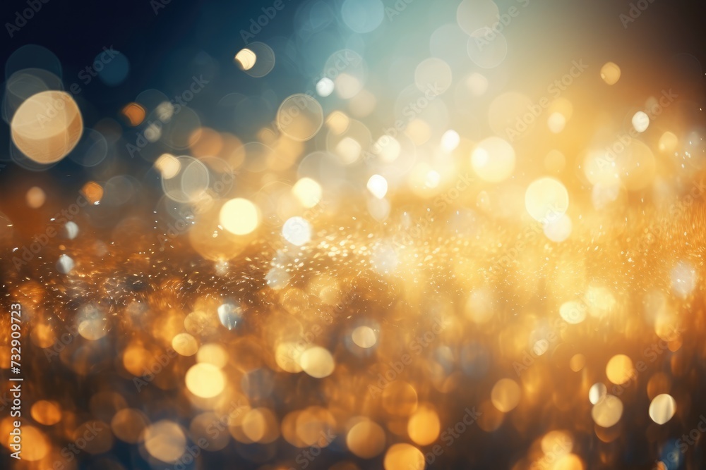 Close-up of heavenly texture with bokeh lights casting a spell.