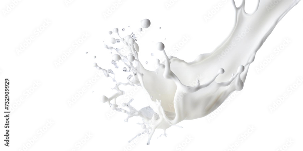 Splash of milk or cream on transparent background Splash of milk or cream on transparent background
