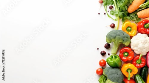 Styled stock photo.sitll life.desktop mockup with tomato Broccoli Onion Pepper Lettuce 