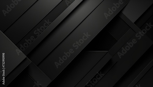 Black abstract geometric background