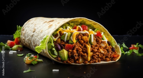 taco tantalizers on white background photo