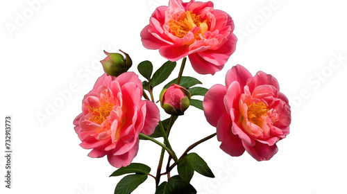 Moss Roses flower isolated on a transparent background