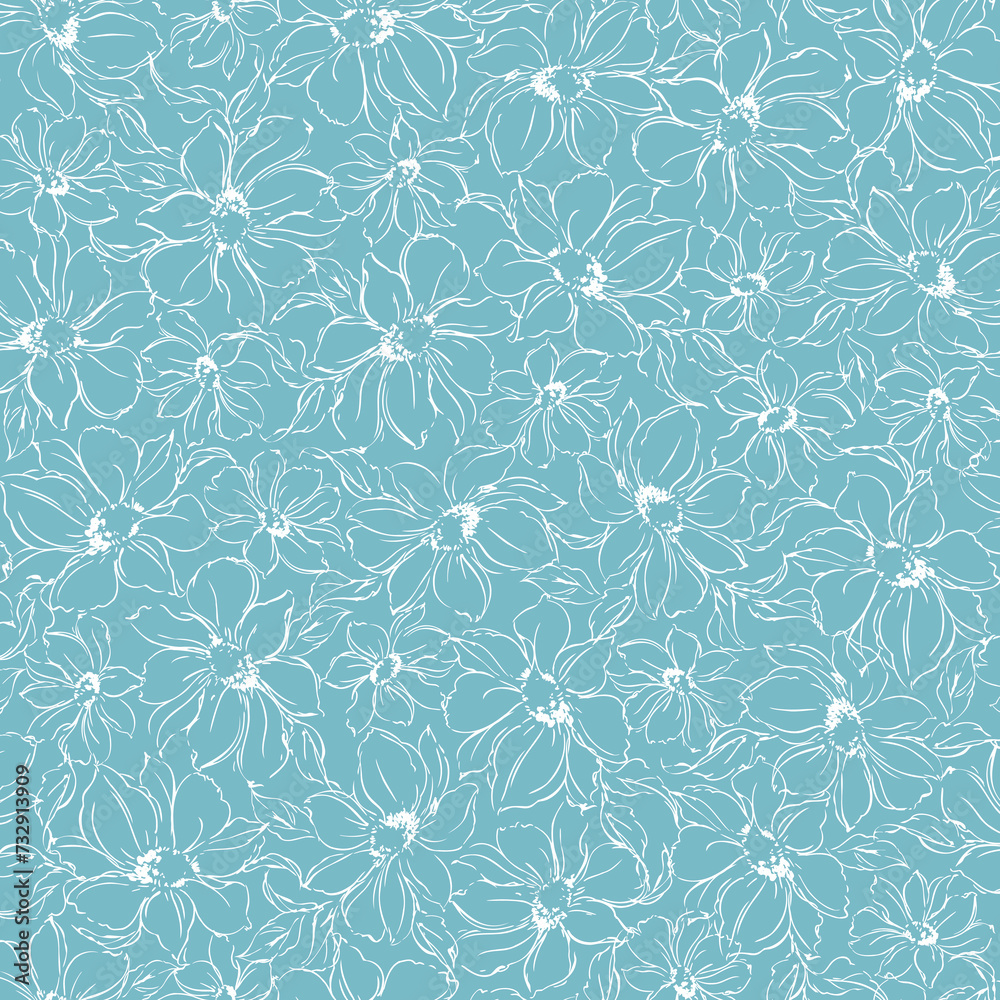 Cute floral pattern perfect for textile design, Cute floral pattern perfect for textile design,