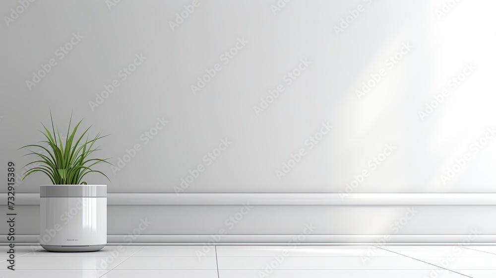 There should be smart home cleaning appliances and technology devices. in a style of modern, There should be smart home cleaning appliances and technology devices. in a style of modern,