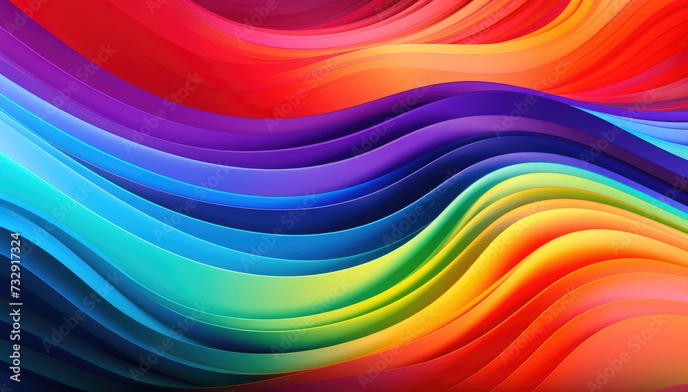 Wave line flowing rainbow color hd background Wave line flowing rainbow color hd background
