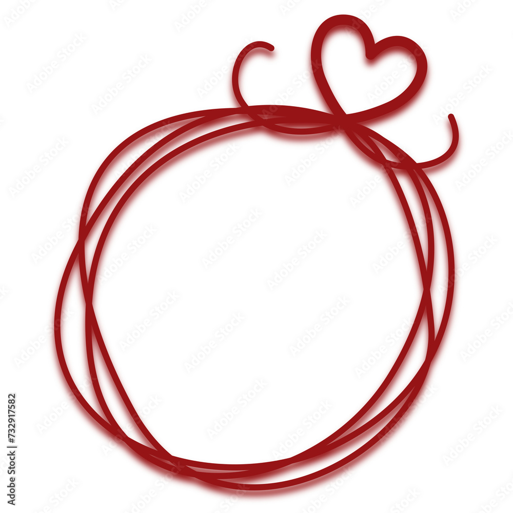 Naklejka premium heart shaped frame 