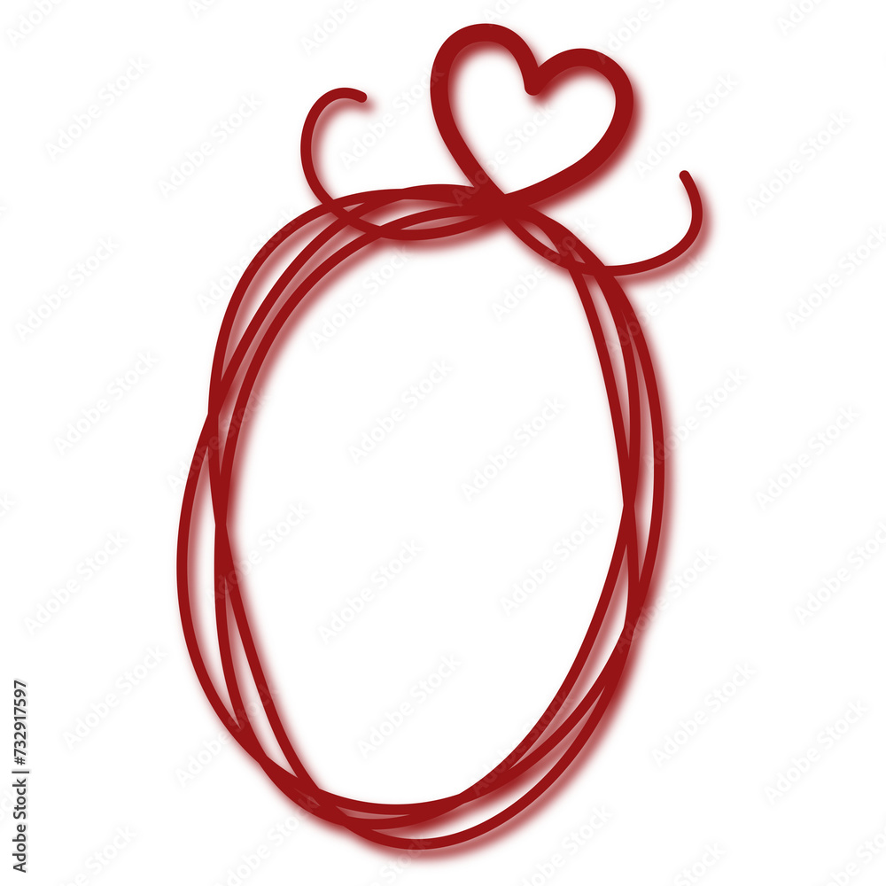 Fototapeta premium heart shaped frame
