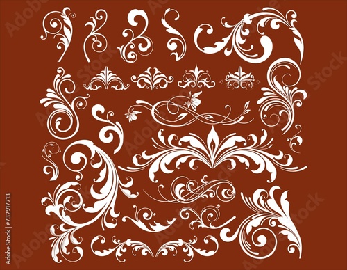 border decoration design elements, Decorative Seamless Border Design.